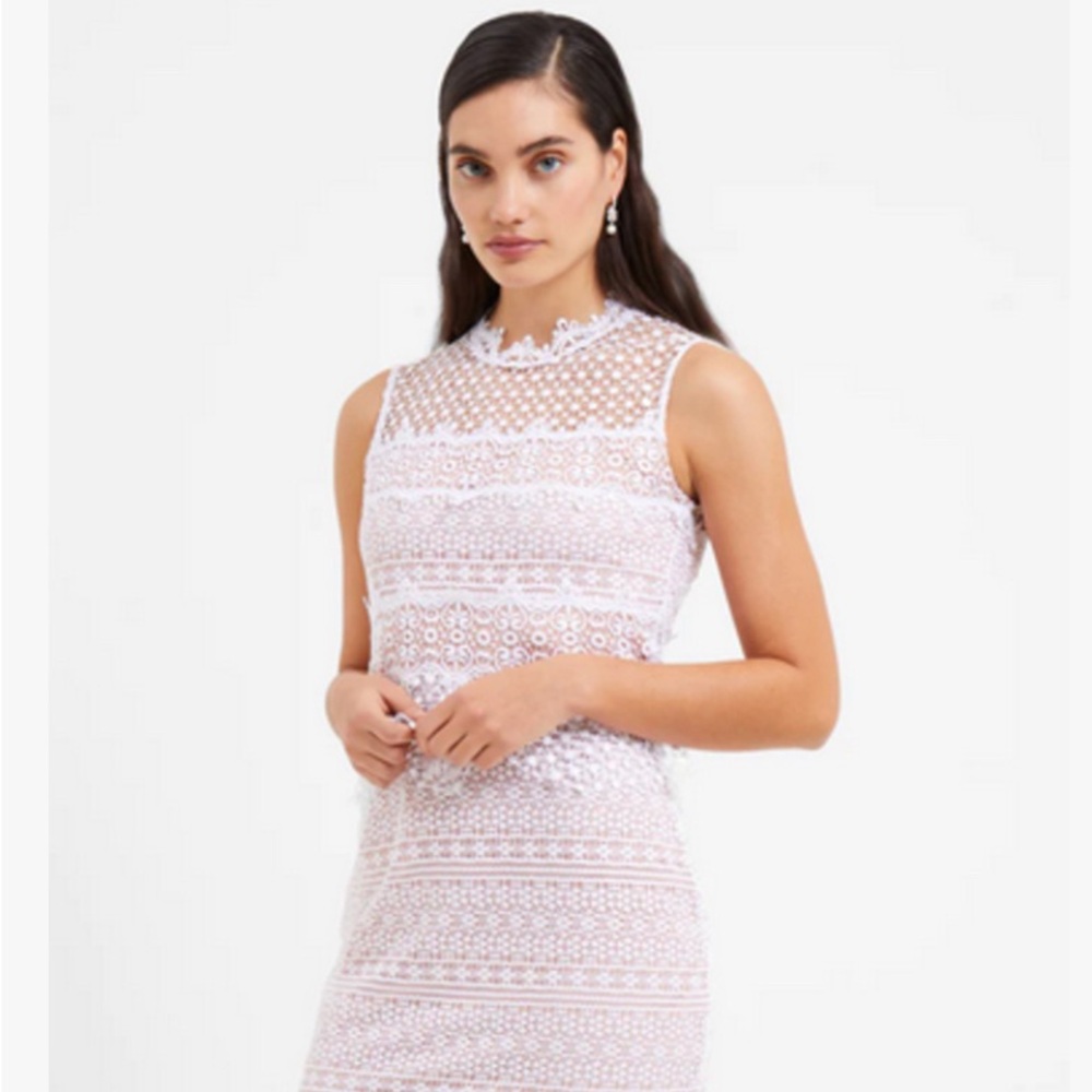 French Connection Ramona Lace Jersey Dress